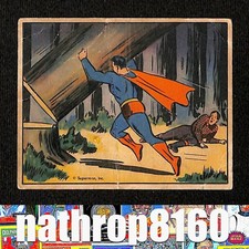 1940 Superman Gum #70 Danger In The North Woods High Number AUTHENTIC 16833 picture