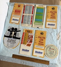 8 Vintage Medical Pull Down Die-Cut Spin Wheel Chart Guide Devices Osco Drug picture