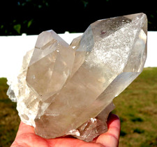 Stunning Natural SMOKY QUARTZ Crystal Points Generator Cluster Brazil 2 Pounds picture