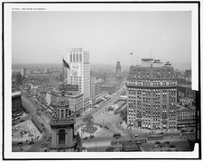 Photo:Heart of Detroit Downtown Street Scene Blackstone Building 1910s picture