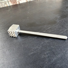 Vintage EKCO Meat Tenderizer Mallet Double Side Hammer Aluminum Taiwan 8” picture