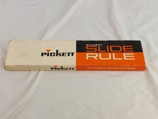 Vintage Pickett Student Slide Rule No. 120 w/Case and Instructions New Old Stock picture