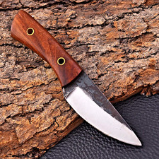 Custom Hand Made Hunting Skinner Knife EDC Hand Forged Carbon Steel 2857 picture