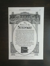 Vintage 1907 Steinway Vertegrand Piano Full Page Original Ad picture