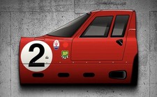 WOW 1964 Maserati Tipo 151_3 Le Mans  Daytona Style Sign 3D Side View picture