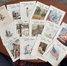 14 Nursery Class Picture Papers-Vintage picture