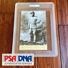 THEODORE ROOSEVELT Autograph Full Signature Cut Rough Rider Card Signed * PSA picture