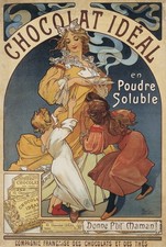 🍫 Chocolat Idéal Vintage Art Nouveau Poster - 24x36” picture
