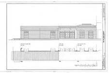 Calvert TX 1930s Main Street 400-700 Blocks Commercial Elevation Drawing picture