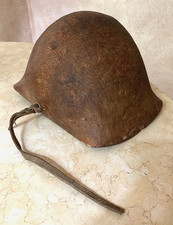 WW2 PACIFIC BRING BACK COCONUT PALM WINNOWING SCOOP BOWL ALUMINUM STAPLE REPAIR picture