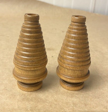 A  Pair of 3 Inch Wooden  Spools, Bobbins picture