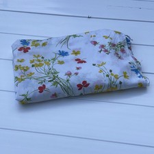 Vintage Fieldcrest Double/Full Fitted Sheet 70s Wildflowers picture