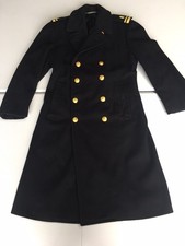 U.S. Naval Academy Vintage Men’s Officers Black Wool Bridge Coat 1973 picture