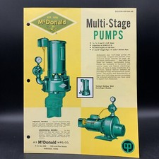 Vintage A.Y. McDonald Multi-Stage Pumps Sales Brochure-Full Color picture