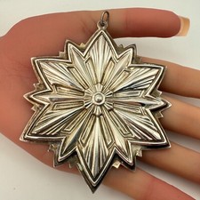 Gorham 1993 Vintage 925 Sterling Silver Christmas Ornament 3 1/2'' (26.8g) picture