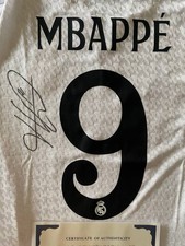Real Madrid - Kilian Mbappe Autographed “Home” Jersey with Photo Proof and Coa picture