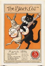 Vintage Book Cover 1896 Art Poster picture