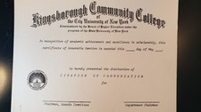 KINGSBOROUGH COMMUNITY COLLEGE Blank  