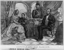 Photo:Abraham Lincoln Family Portrait 1860s Mary Todd Lincoln Children picture