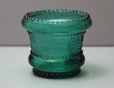Vintage Dark Green Holly and Berry Toothpick Holder picture