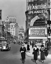 1936 NEW YORK 46th STREET SCENE Photo  (185-v) picture
