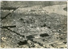 GA251 Original Underwood Photo BORDEAUX FRANCE HISTORIC PRE-WWII AERIAL VIEW picture