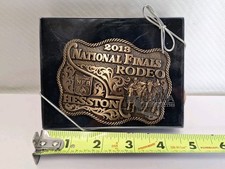 HESSTON NFR Belt Buckle 2013 Wrangler National Finals Rodeo Commemorative Adult picture