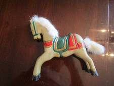 Vintage Hand Carved Wooden Toy Horse picture