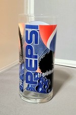 Vintage Pepsi Logo Drinking Glass Tumbler ( Set Of 4 ) picture