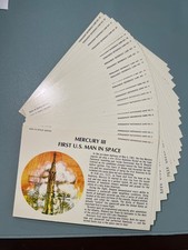 Vtge 1970s “Man in Space Series” Complete 23 Card Set + Orig Envelope Apollo 13 picture