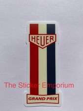 Heuer Grand Prix Sticker Vintage Style Sports Car Racing Team 4” Decal Watch picture