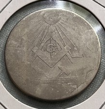 1908 Masonic Dollar Worshipful Master C. Hays From Lafayette Lodge 265 WI picture