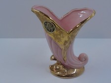Savoy House 24 Karat Gold Horn Vase China picture