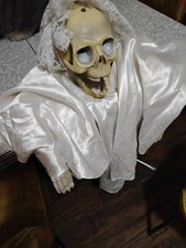 Vintage Hanging Skeleton Bride Sings Works Great picture