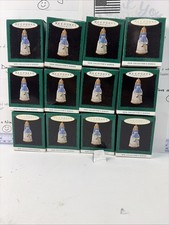 Hallmark Keepsake Alice in Wonderland Miniature Christmas Ornament Lot 12 New picture