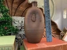 Vintage Japanese Bizen Ware Tokkuri Sake Bottle Signed 8” Tall picture