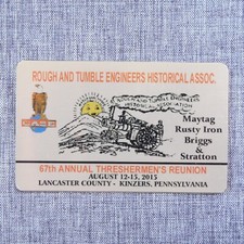 2015 Threshermen's Reunion Tractor Show Kinzers Pennsylvania Small Metal Sign picture