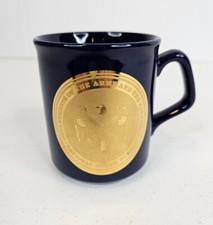 Vtg National Guard Bureau Cup Mug Blue Gold Logo Army Air Force Made in England picture
