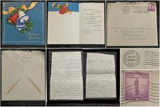 1941 WWII Parsons KS Xmas Letter Frank & Hettie Peoples to Beulah Henderson NM picture