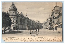 1902 View of Road in Marktstatte Konstanz Germany Posted Antique Postcard picture
