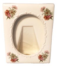 1983 Vintage Royal Crown Victoria Picture Frame Arnart Imports Porcelain Roses picture