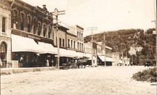 c1907 Street Scene, Horse & Buggy, Lima, OH Antique Real Photo Postcard RPPC picture
