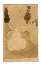 CDV Mother & Baby Portrait York Pennsylvania S. M. Gring Studio - Motter's Hotel picture