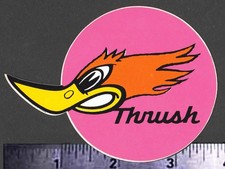 THRUSHGlasspack Mufflers - Original Vintage 1970's Racing Decal/Sticker - 3.75