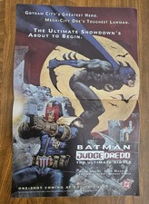 1995 Vintage Batman Judge Dredd DC Poster, San Diego Comic Con  picture