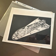 Martin SLOMAR Space Plane - Ghost View - Vintage Concept Art Photo Print picture