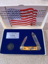 Case XX 25th Anniversary John F Kennedy 52131 SS #723/1500. picture
