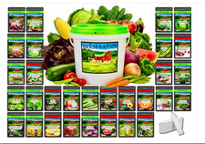 B&KM Farms 20,000+ Survival Seed Kit 5+ Year Supply. 30 Fruit & Vegetable  picture