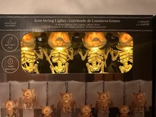 Ashland Bat Skeleton Icon LED String Lights Indoor/Outdoor 5.7 Ft New picture