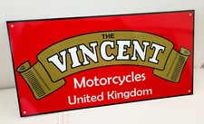 Vincent motorcycle British Sign...Rapide Black Lightning Shadow Grey Flash picture
